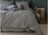 Постельное белье Washed Cotton Loom And Flow - Jadora Grey (Турция), евро